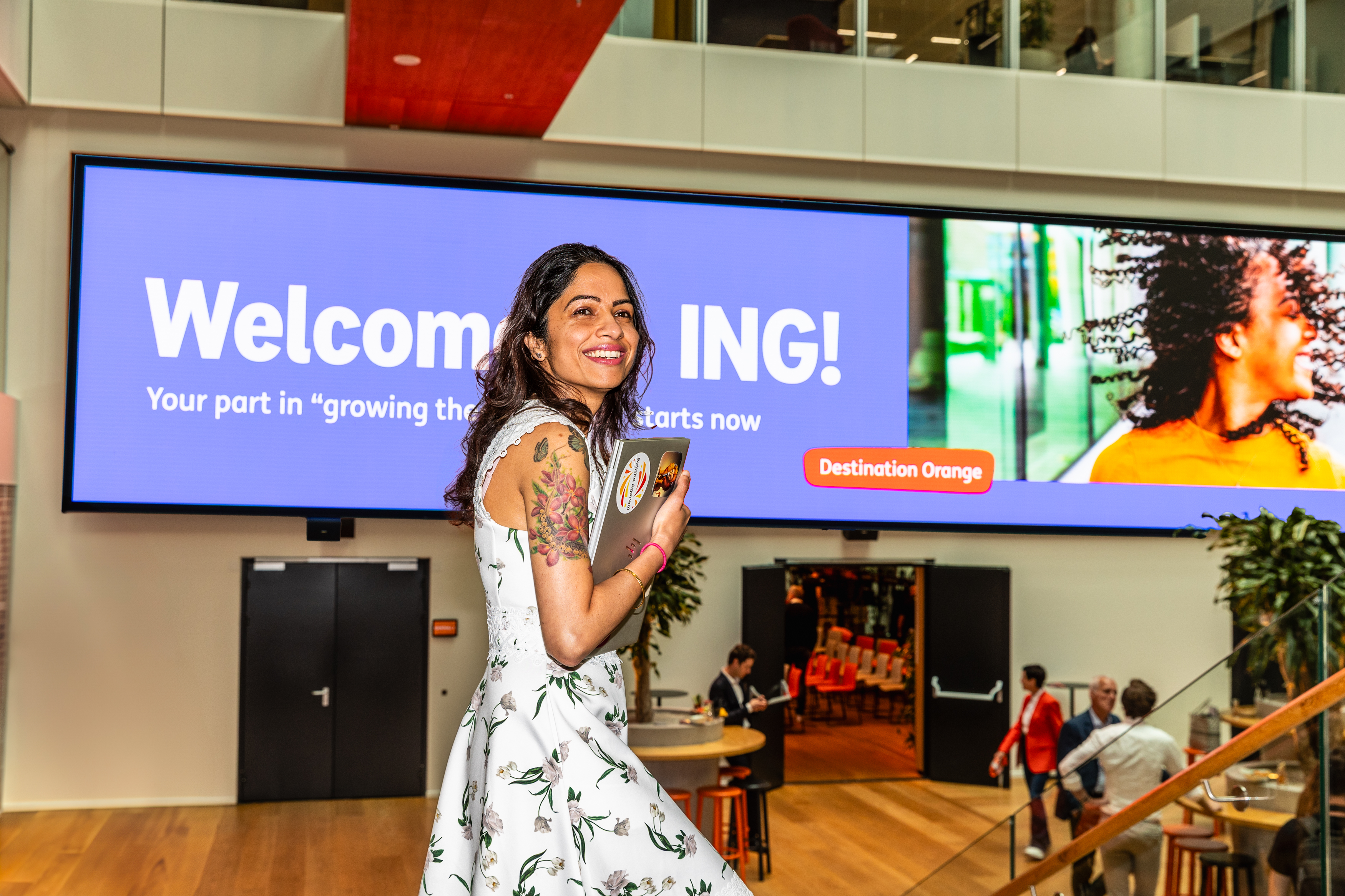 Bidisha Agarwal in Cedar, headquarter ING Amsterdam