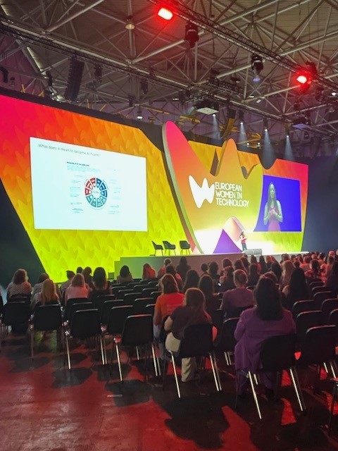 ING on main stage European Women in Tech conference in Amsterdam