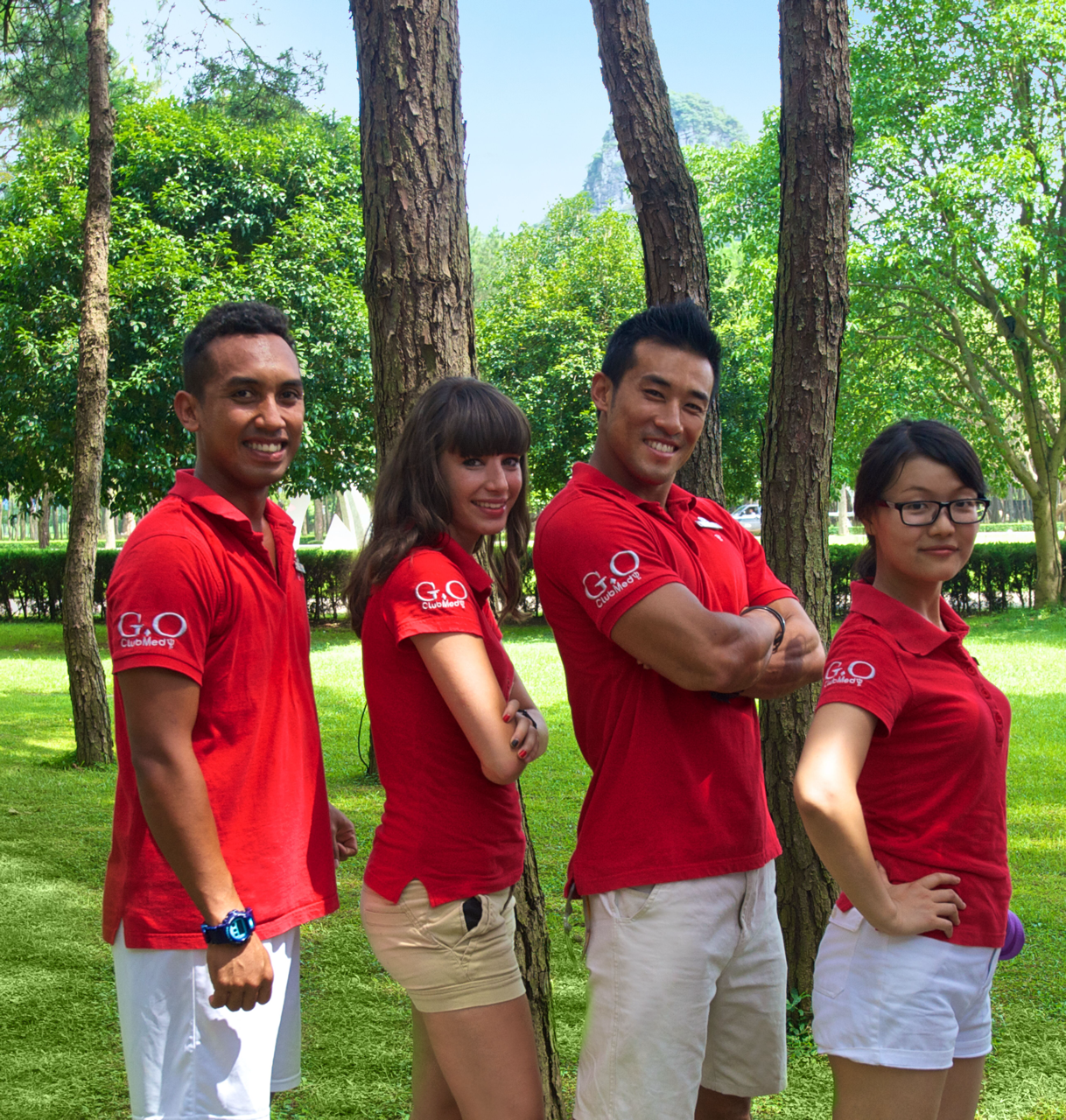 Group picture of G.Os smiling