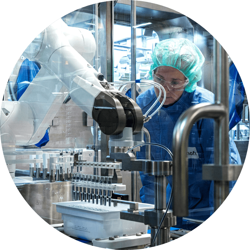 Technician at work on machinery