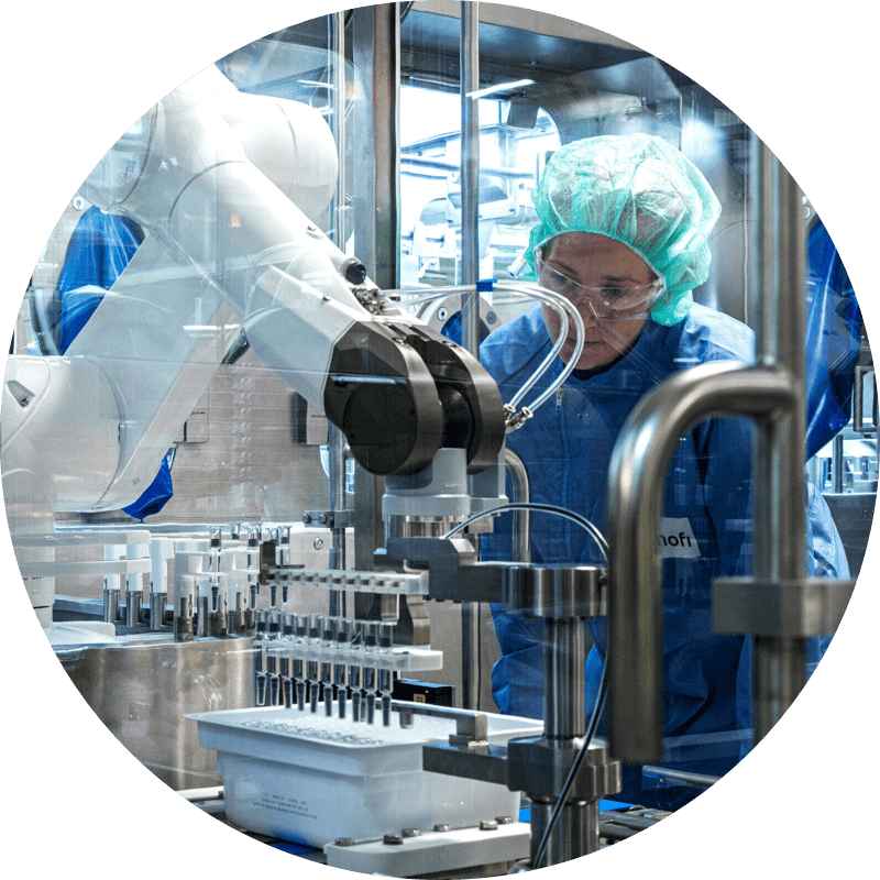 Technician at work on machinery