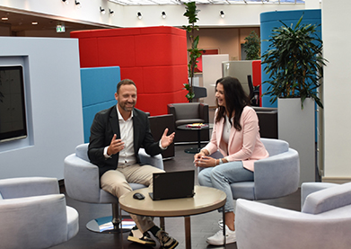 Bereich für hybride Meetings