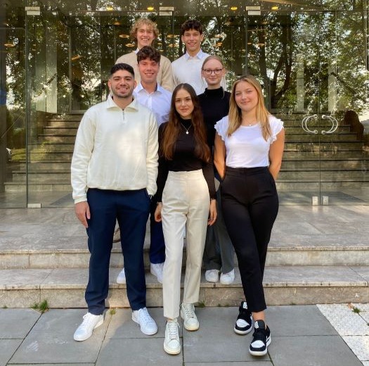 A group of young employees.