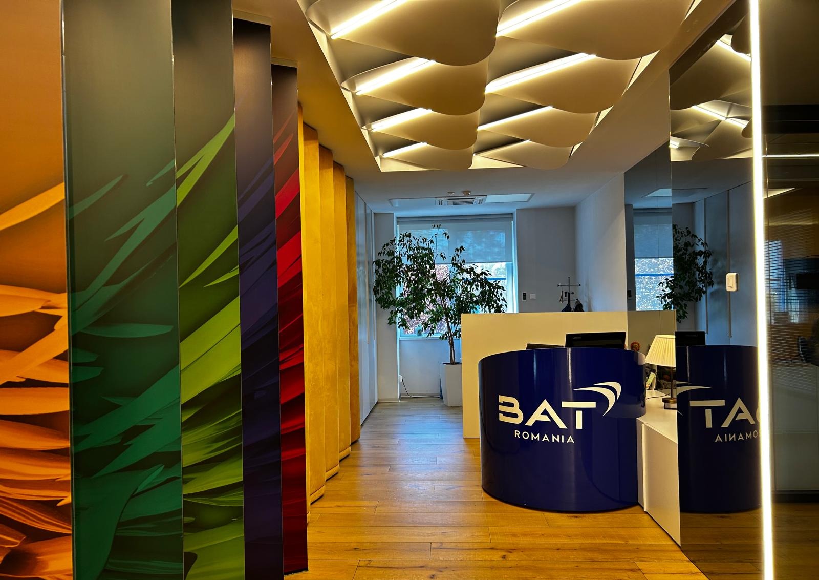 The reception at BAT's office in Ploiesti
