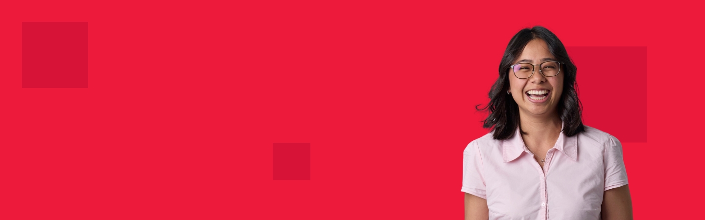 Accountant smiling about new career