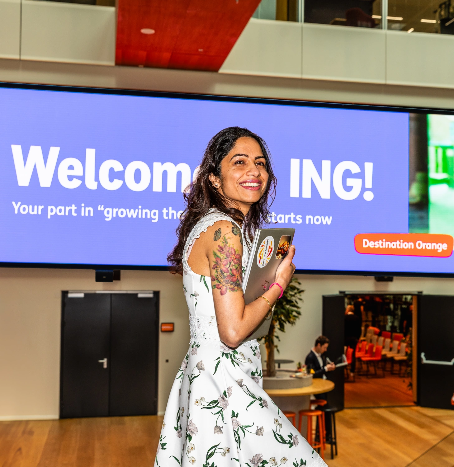Bidisha Agarwal in Cedar, headquarter ING Amsterdam