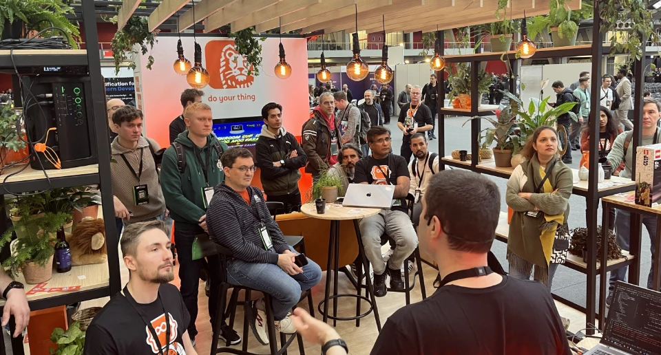 Micro ING tech talks at a Tech conference