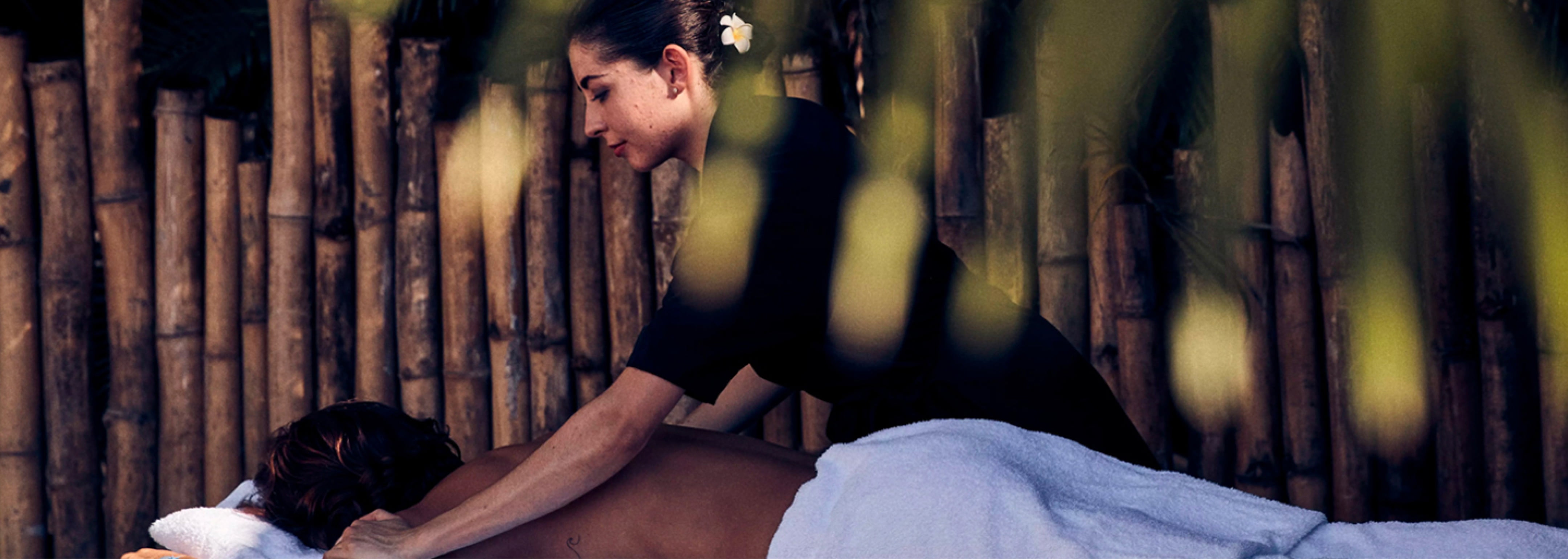 woman giving a massage