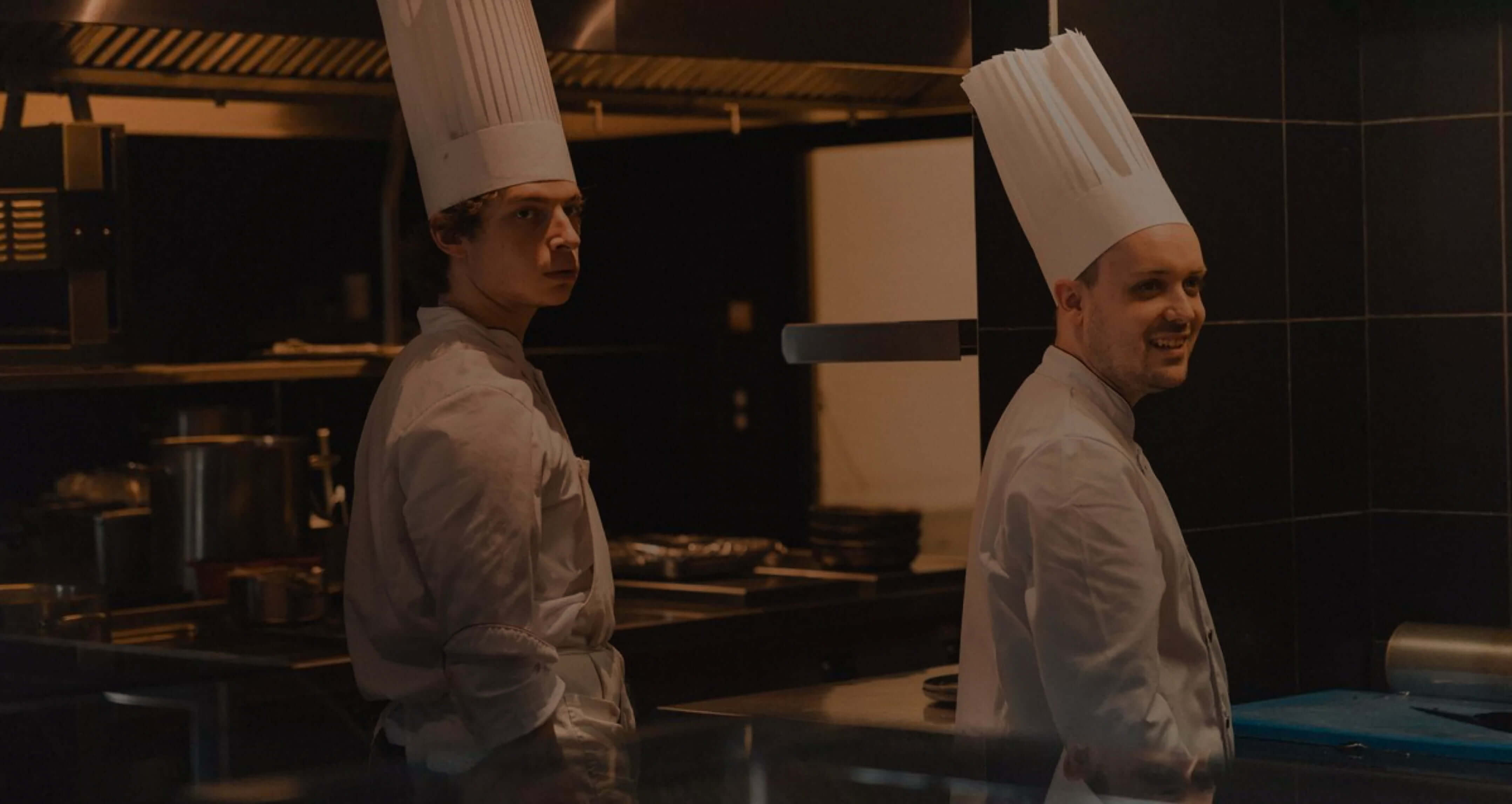 Two chefs in the kitchen