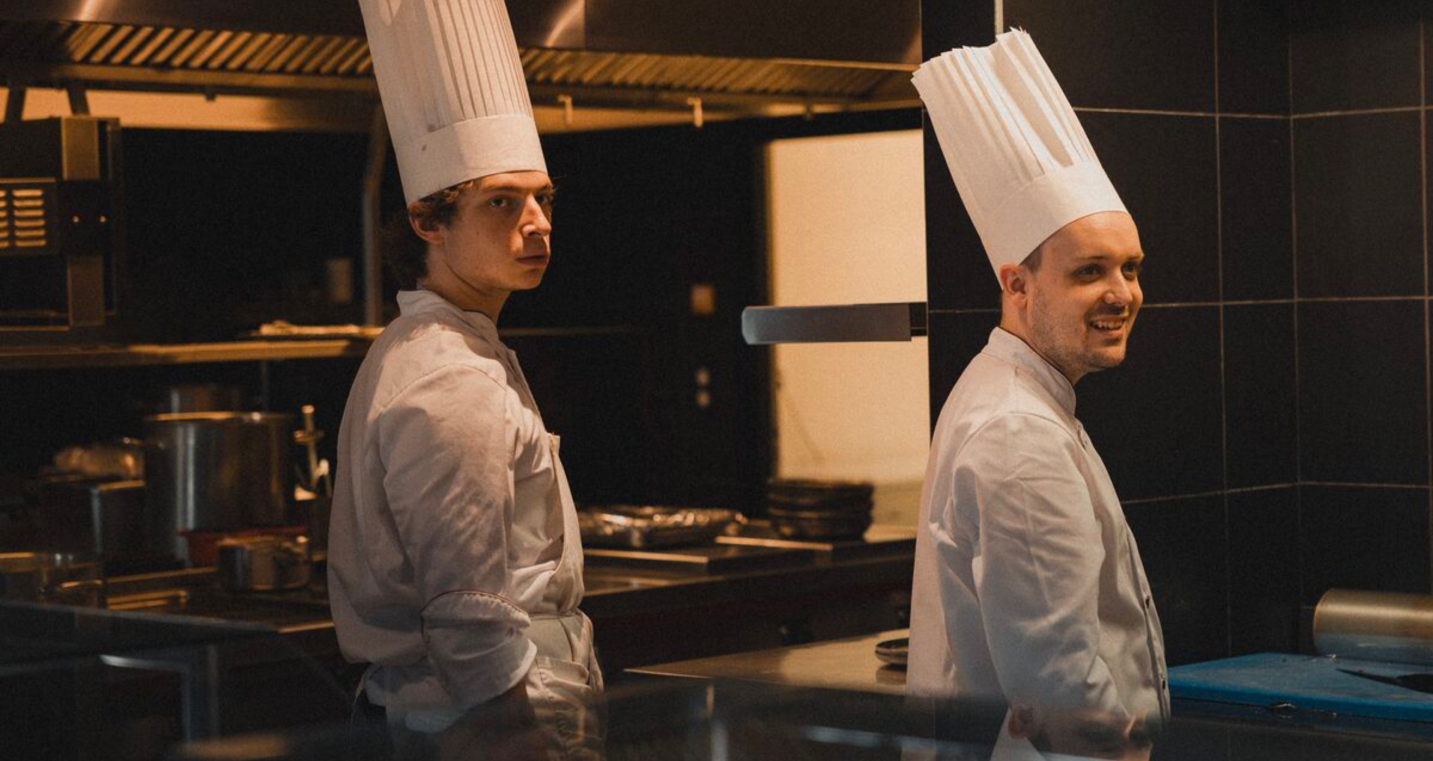 Two chefs in the kitchen