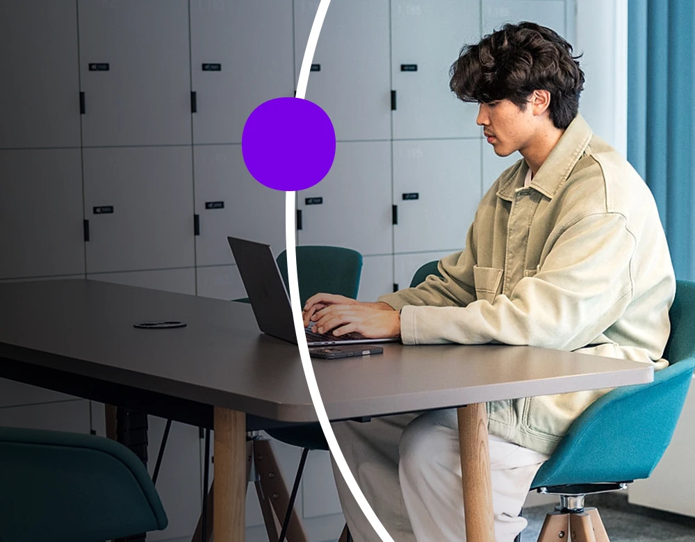 Early Talent Sanofian working in a Global Hubs office