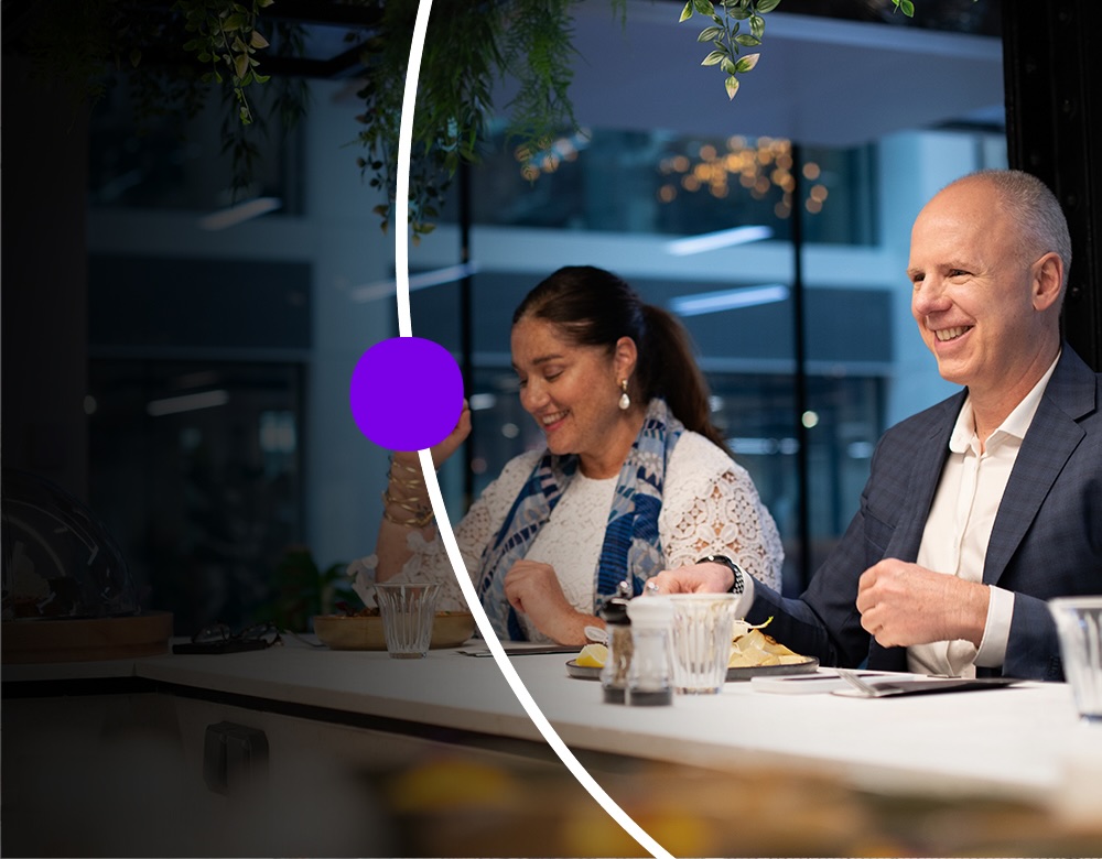 Sanofians eating lunch