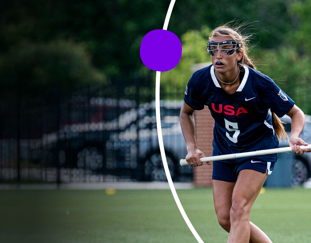 Sanofian Samantha playing Lacrosse