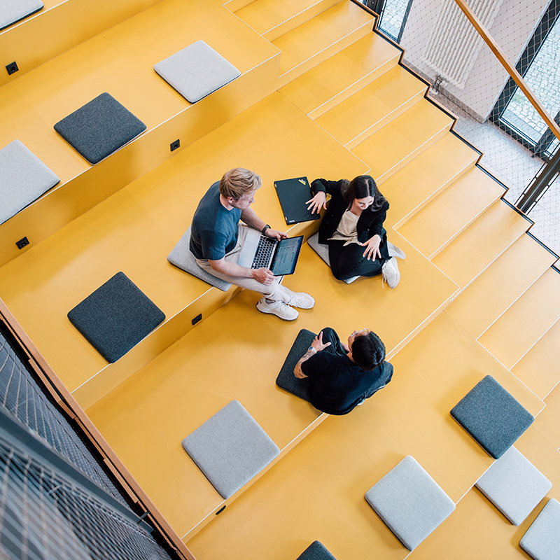 Image of Sanofians in a meeting in Germany office