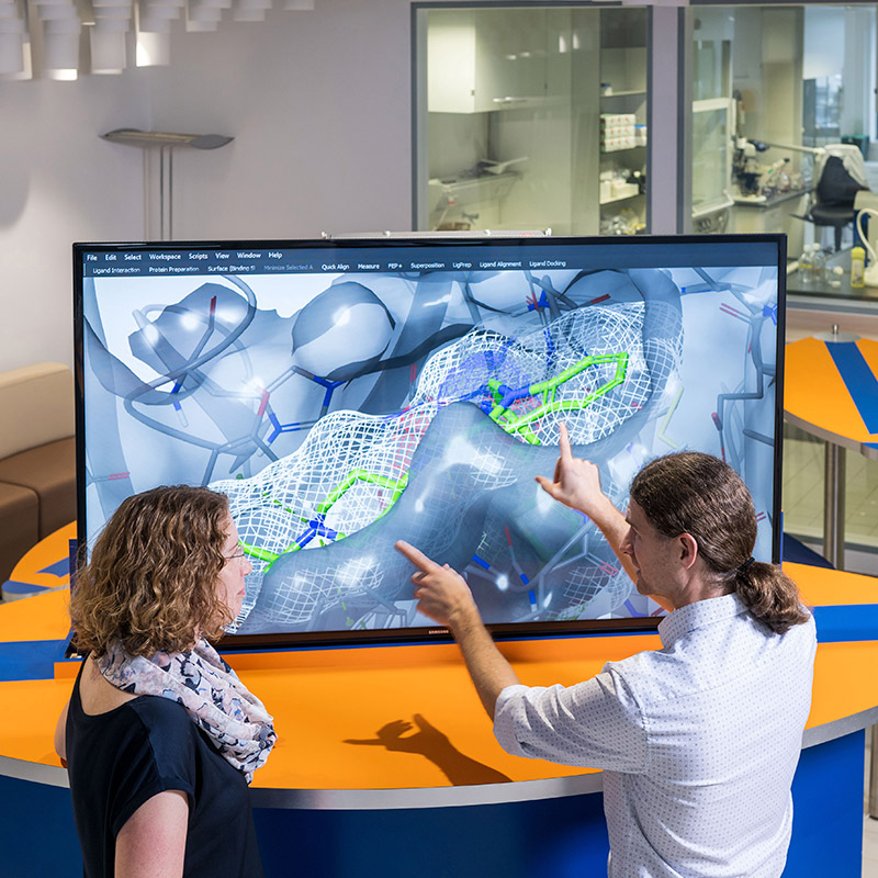 Sanofians working on a big screen