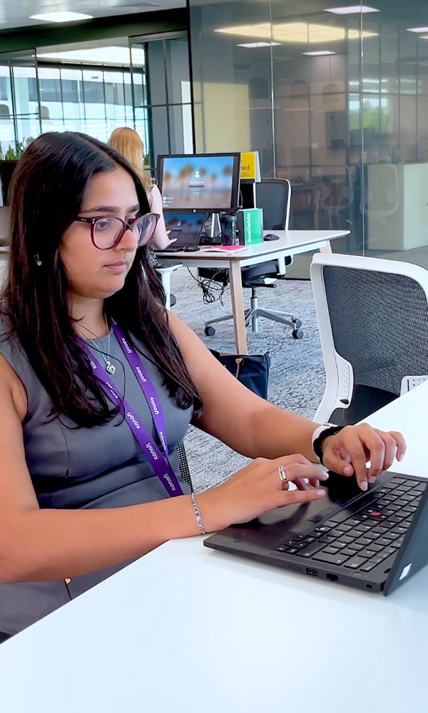 Serena working at Sanofi office in the United Kingdom