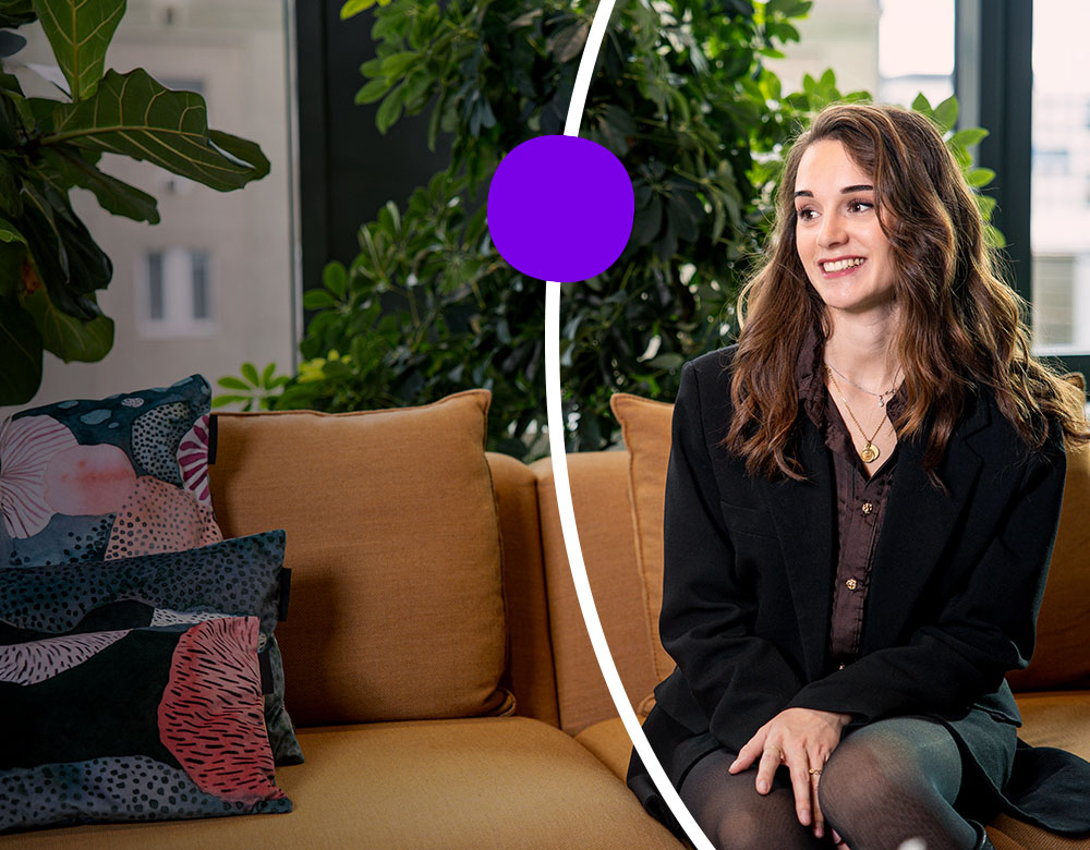 Early Talent Sanofian working in a Global Hubs office
