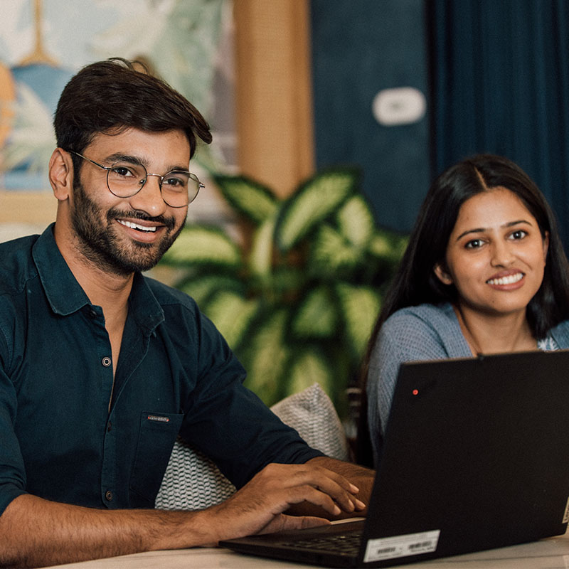 Early talent working in the Hyderabad Hub