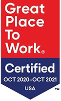 Great Place To Work Certified: Oct 2020 - Oct 2021 USA
