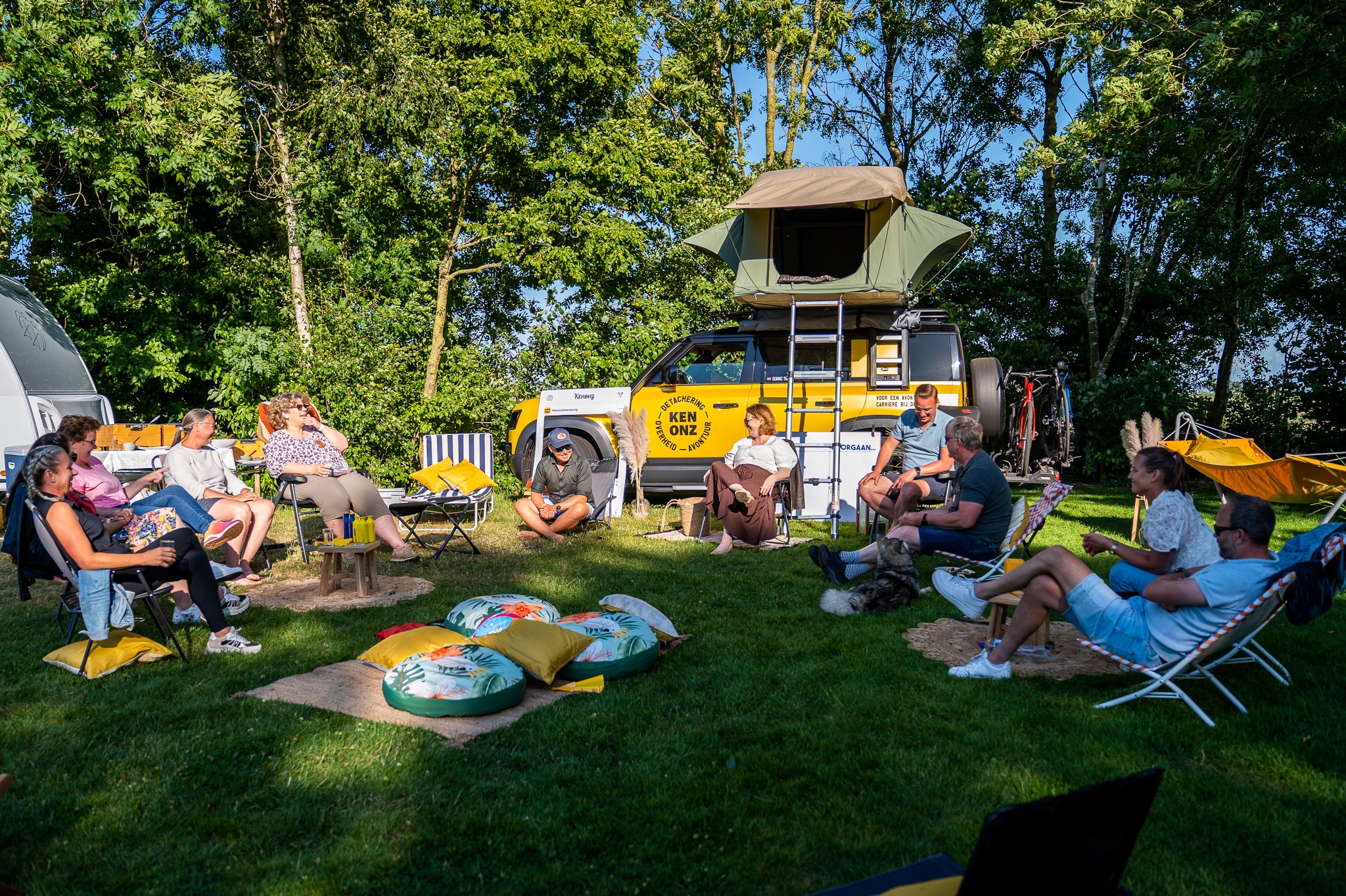 Een groep mensen tijdens een evenement