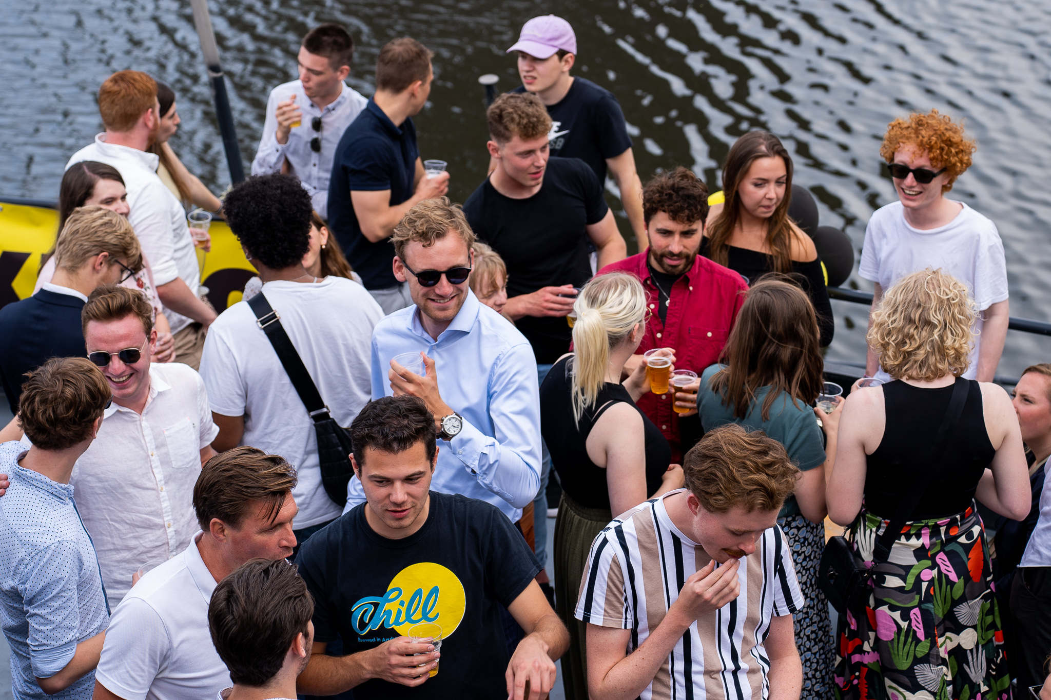 Een groep mensen tijdens een evenement