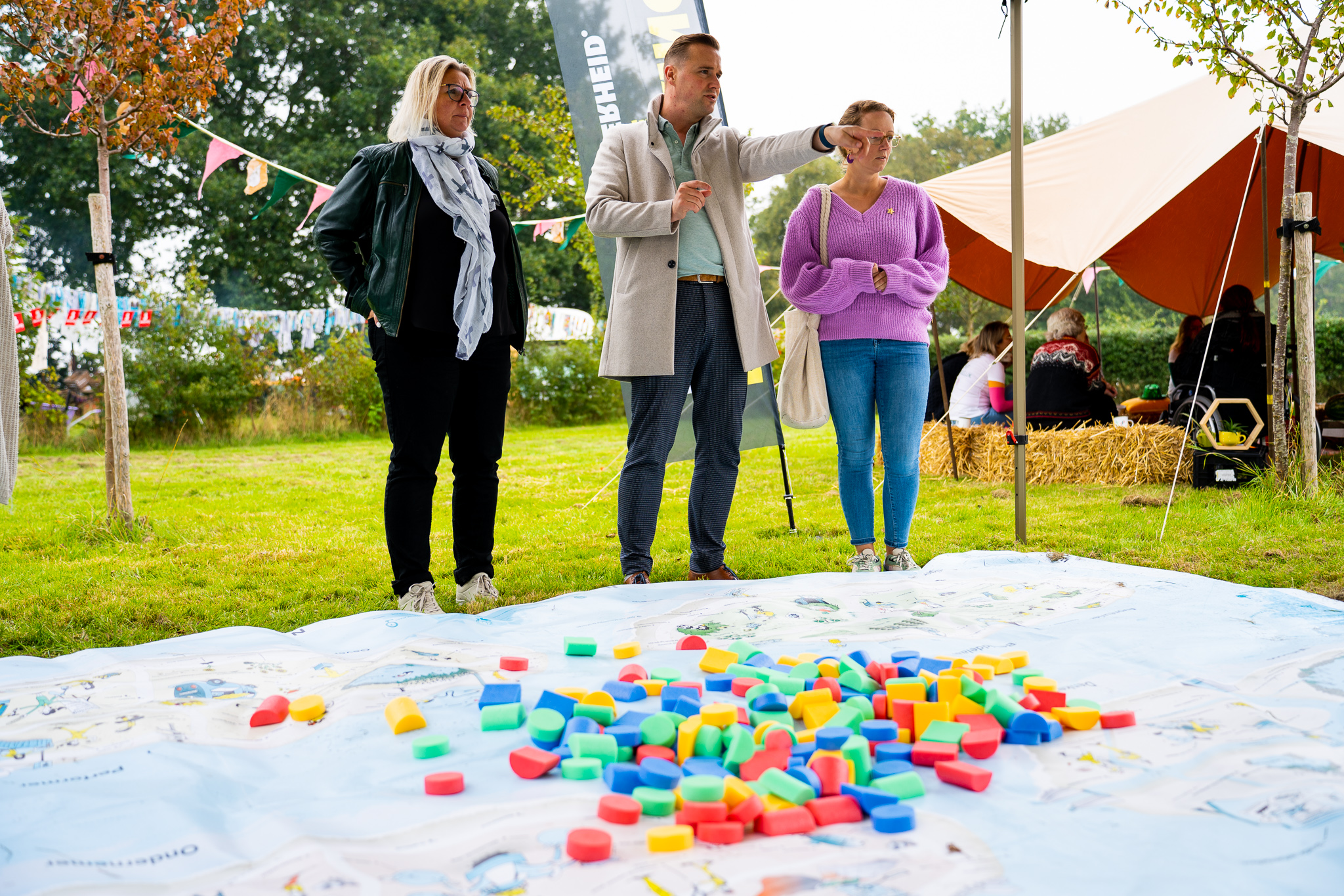 People attending a activity