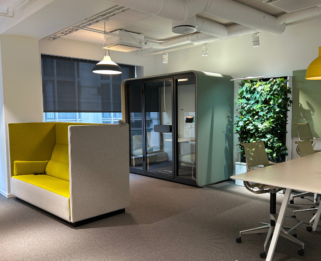 Image shows Norway office setting