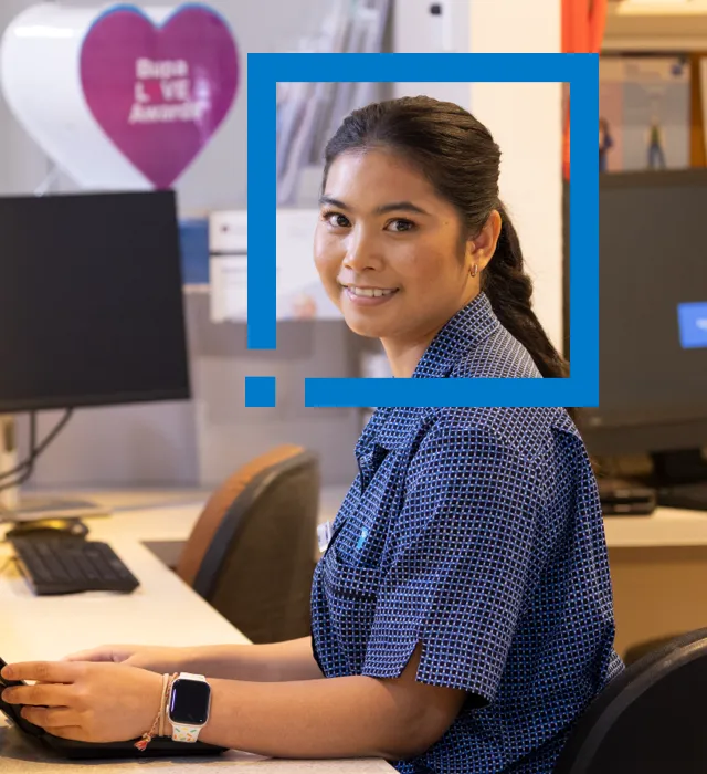 Employee Smiling