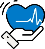 Heart health support icon
