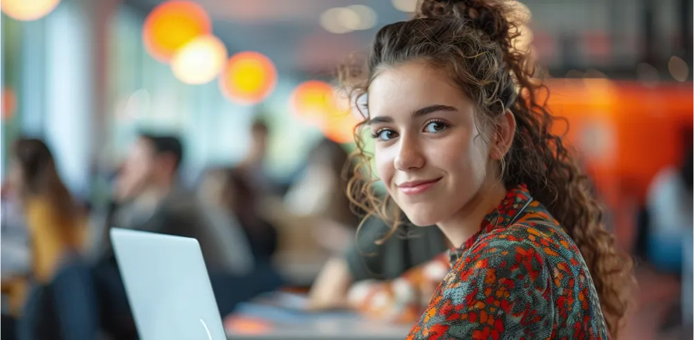 Young woman smiling