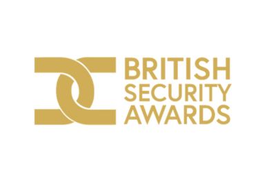 British Security Awards logo in gold on white background
