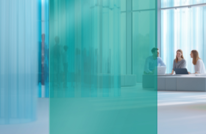 People working together in a bright office