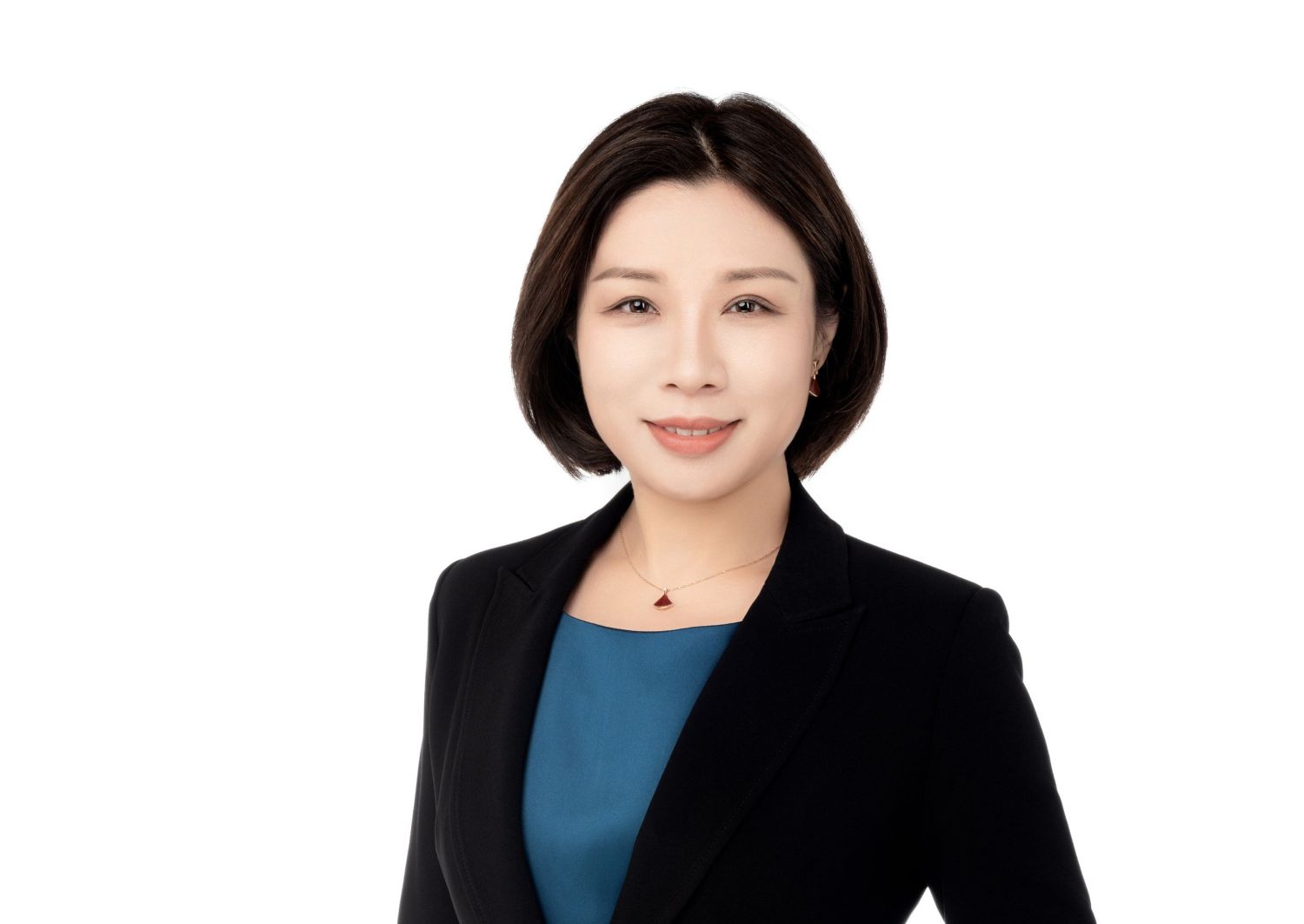 Woman smiling into camera