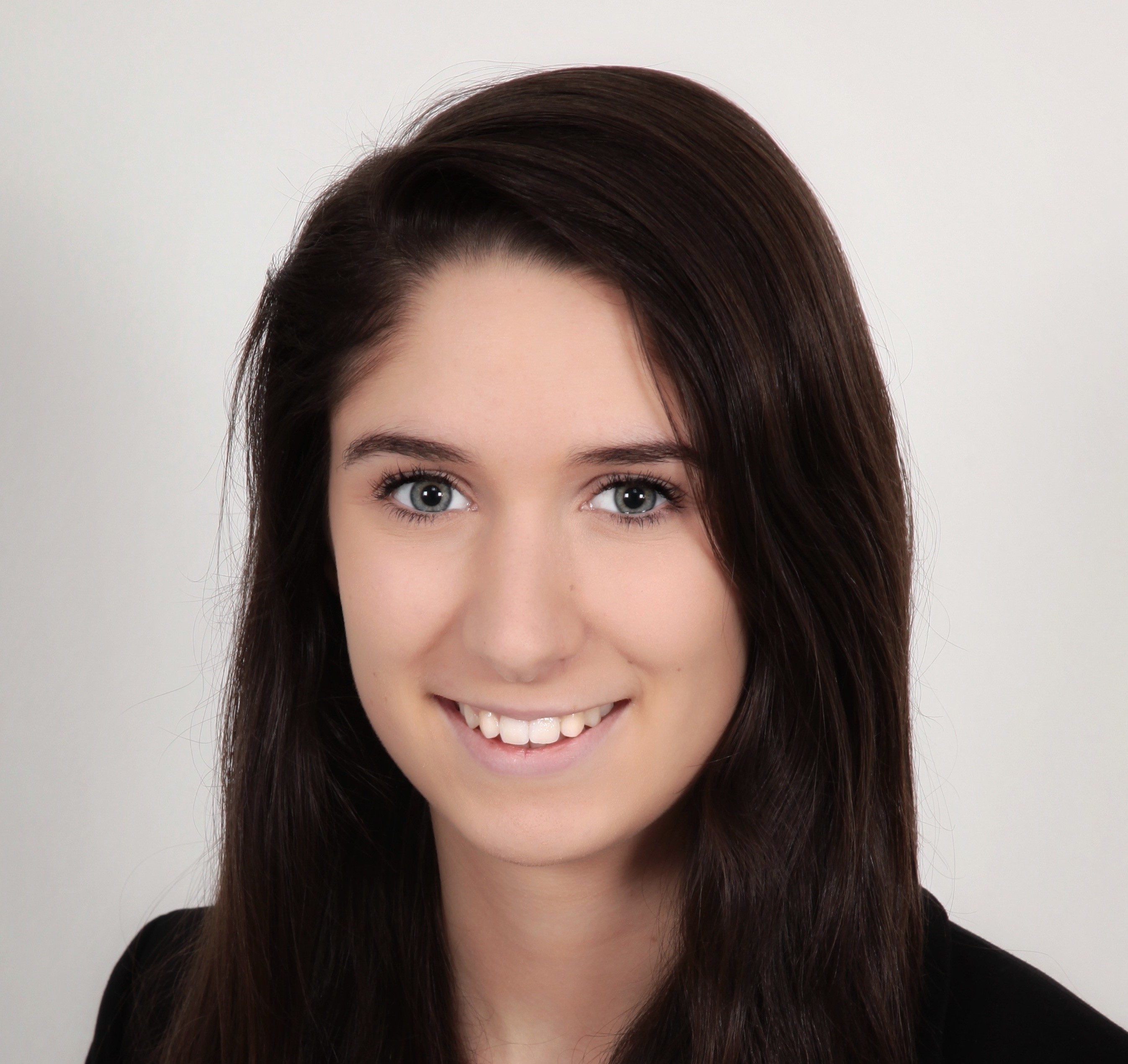 Woman smiling into camera