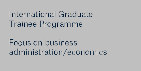 International Graduate Trainee Programme - administration / economics