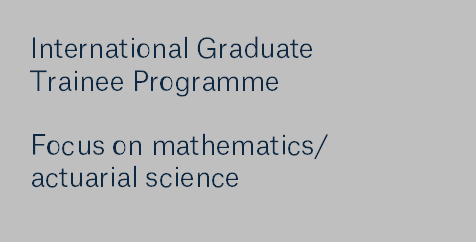 International Graduate Trainee Programme - mathematics
