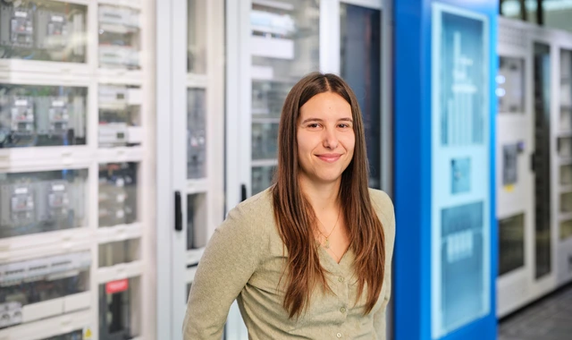 Smiling professional woman indoors