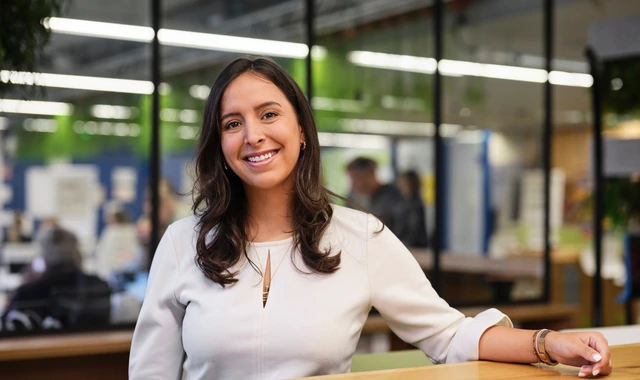 Smiling professional woman in modern office