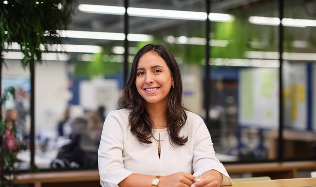 Smiling professional woman in modern office