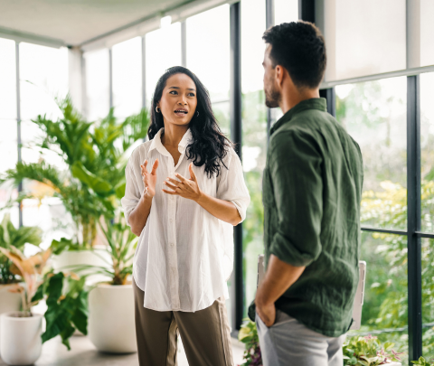 People working together in a professional office environment