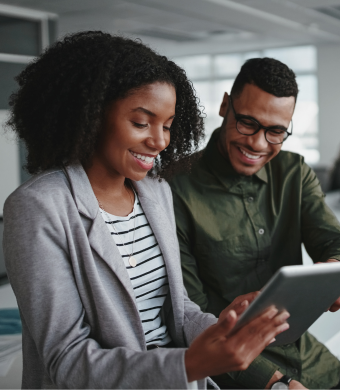 People working together in a professional office environment