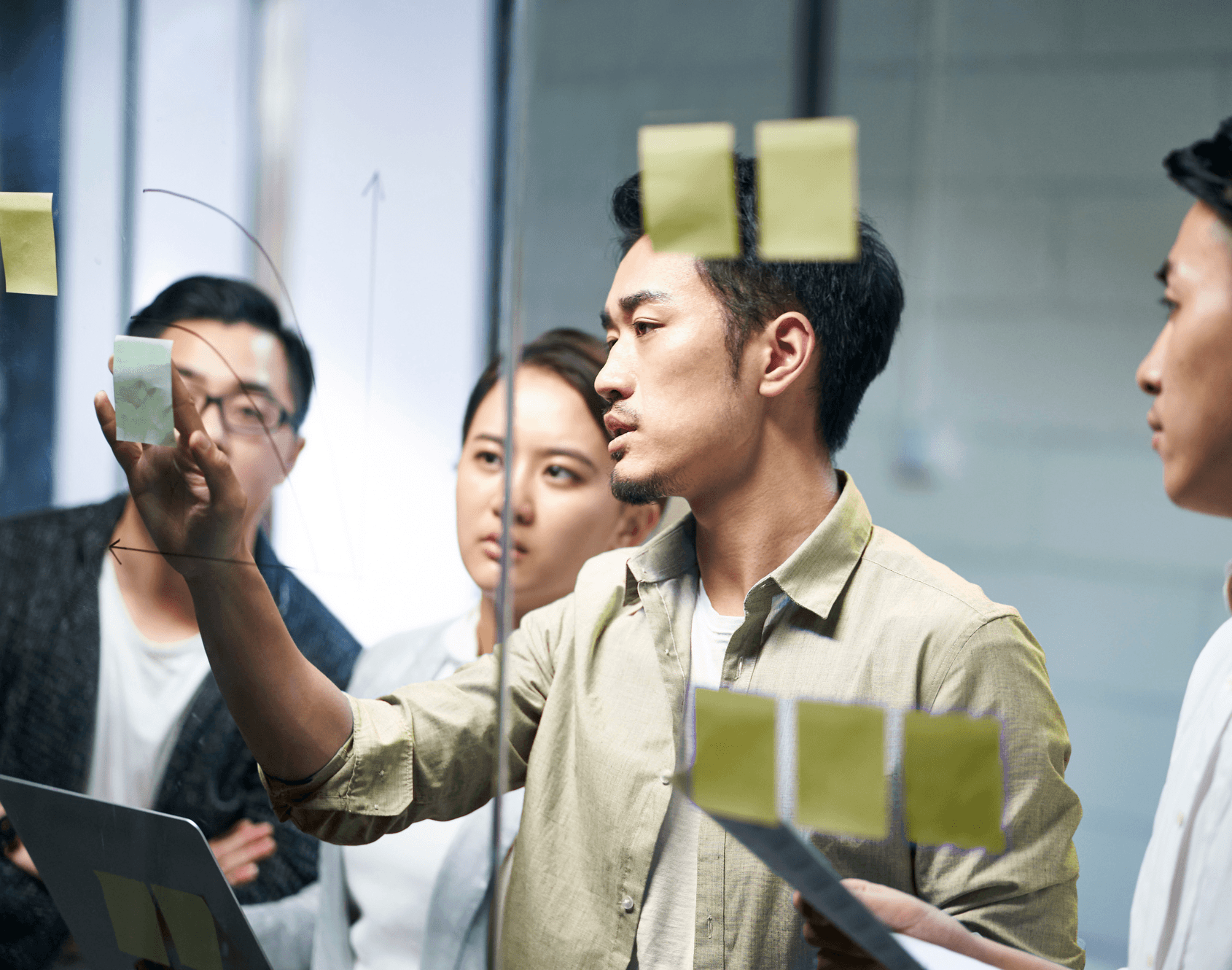 People working together in a professional office environment