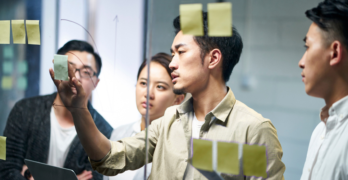 People working together in a professional office environment