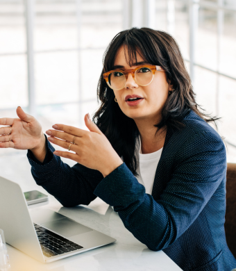 People working together in a professional office environment