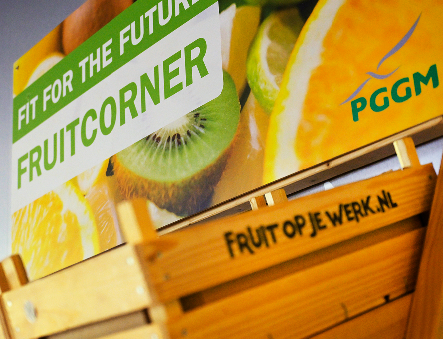 Fruitcorner op kantoor als onderdeel van vitaliteit