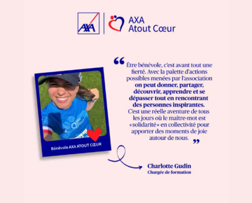 Portrait d’une bénévole AXA Atout Cœur et son témoignage