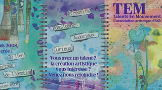 Affiche TEM sur les talents et l’expression artistique